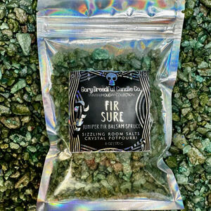 Fir Sure Sizzling Room Salt Crystal Potpourri: Juniper Fir Balsam Spruce Scent
